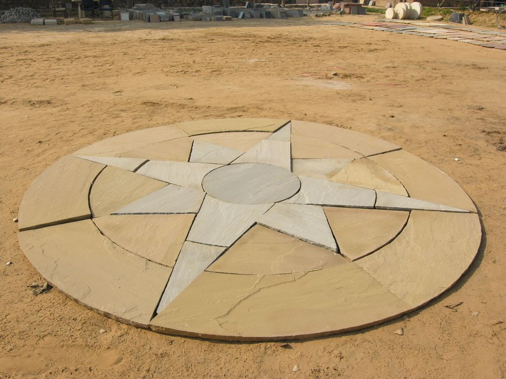 Star Circle Paving for garden